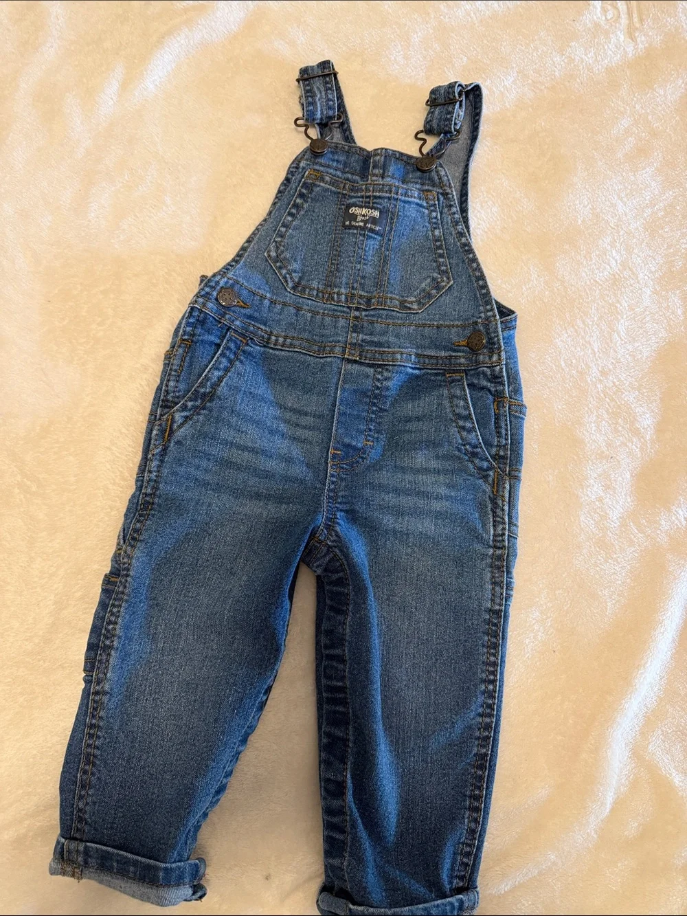 OshKosh B'gosh Dark Blue Denim Kids Overalls